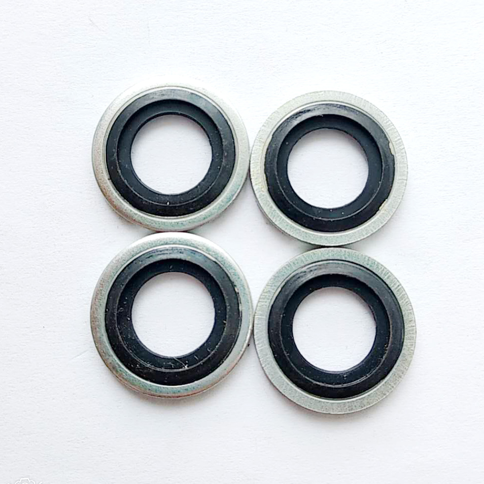 M12 Rubber metal compound washer self centering gasket