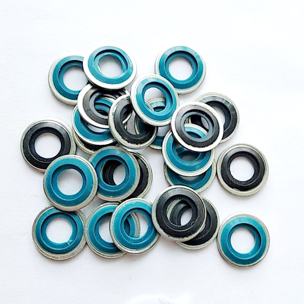 M8 NBR Rubber Gasket/bonded Sealing Washer/metal Compound Rubber Ring